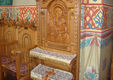 Mobilier Bisericesc Tron Maica Domnului